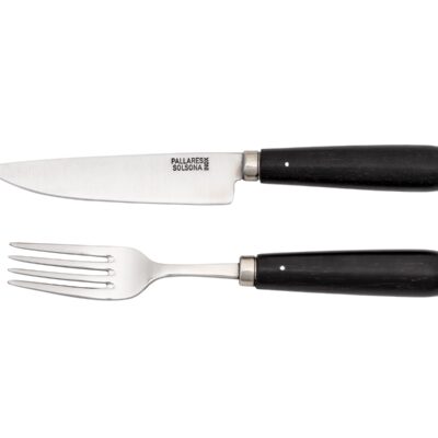 Pallarès matbestick Ebony set om 2