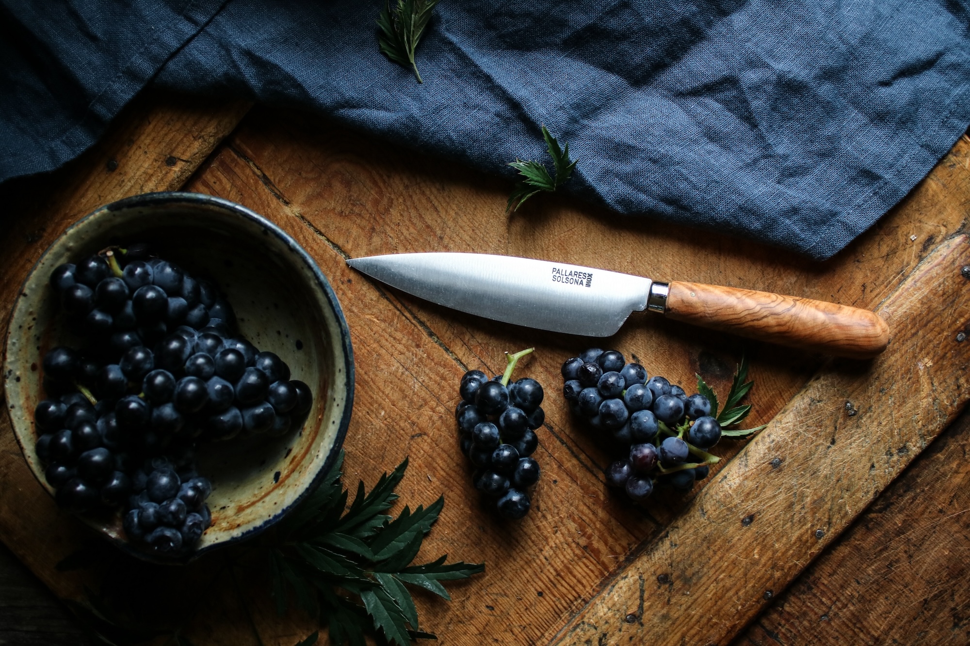 Pallarès traditionell kökskniv rostfri 13 cm - Oliv - Bild 4